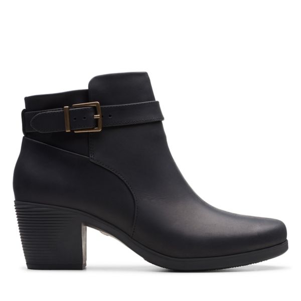 Clarks Womens Un Lindel Lo Ankle Boots Black | USA-274981